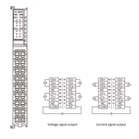 FX20-AO-BD60 ELCO IP20 MODULAR I/O SYSTEM, FX20-SUBMODULE, ANALOG OUTPUT MODULE, 4-CHANNEL, VOLTAGE/CURRENT TYPES, DIN 35 MM RAIL INSTALLATION